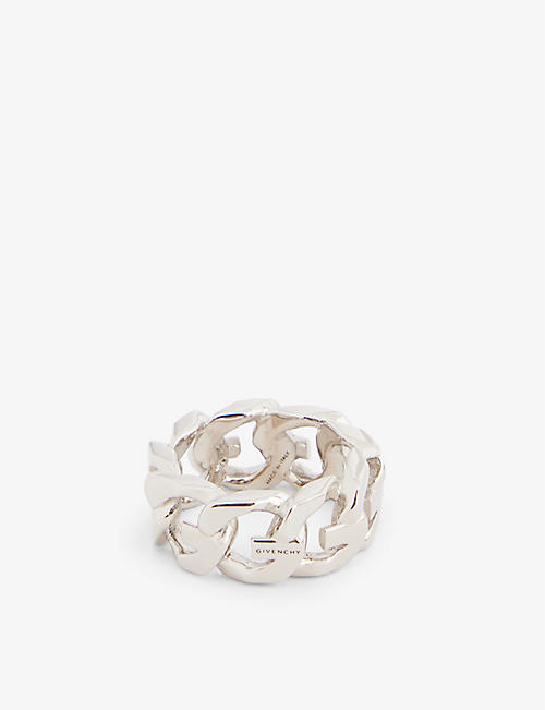 GIVENCHY: G Chain brass ring