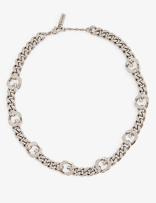 GIVENCHY: Chain Links brass necklace