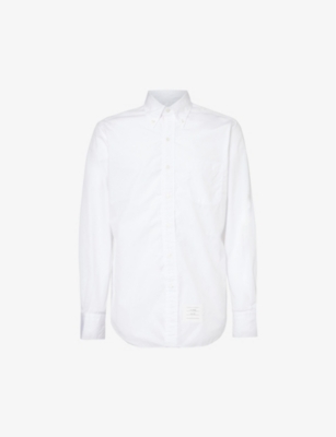 ALEXANDER MCQUEEN Slim-Fit Grosgrain-Trimmed Cotton-Poplin Shirt for Men