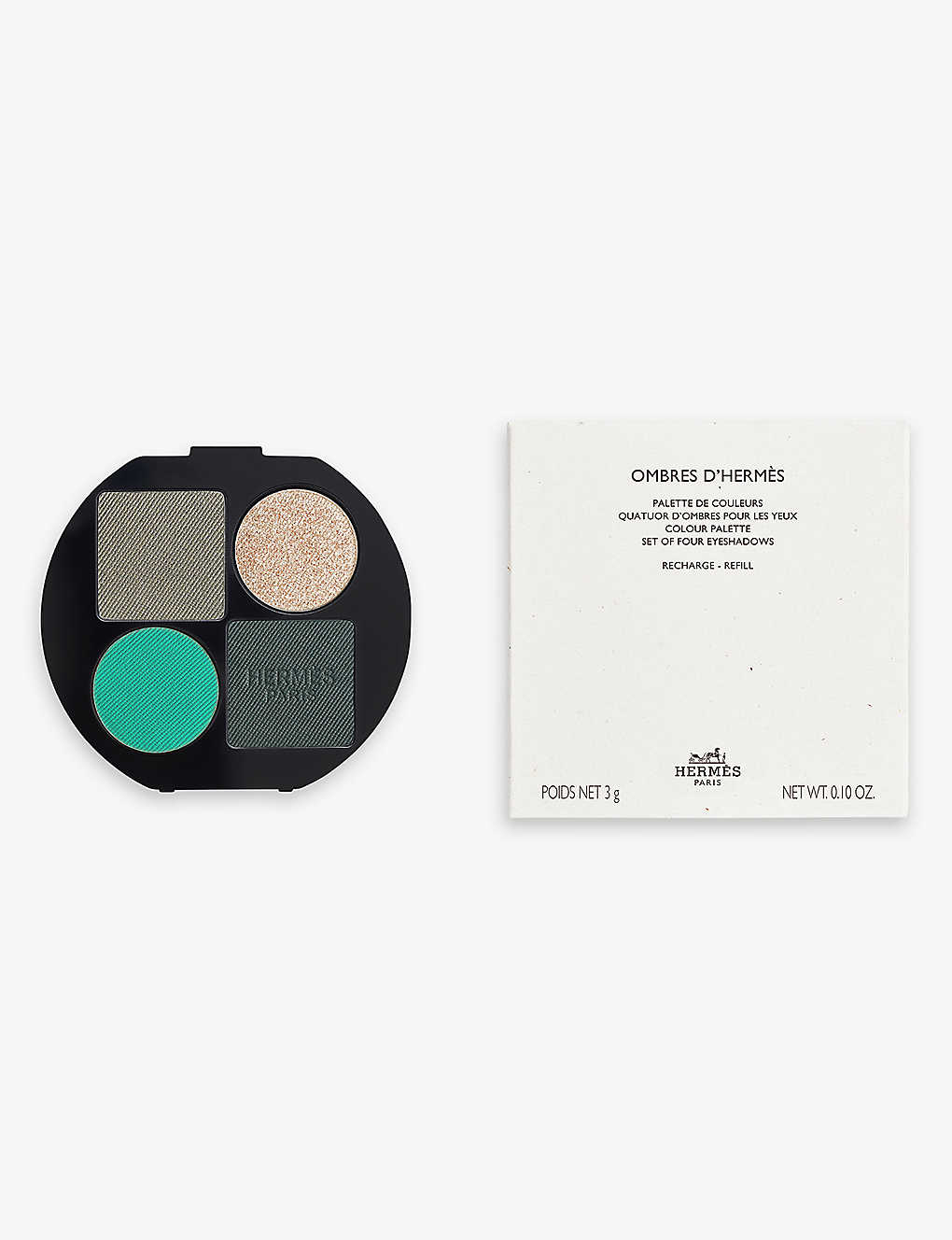 Hermes Multi-coloured Ombres D'hermès Eyeshadow Palette Refill 3g In 02 Ombres Vegetales