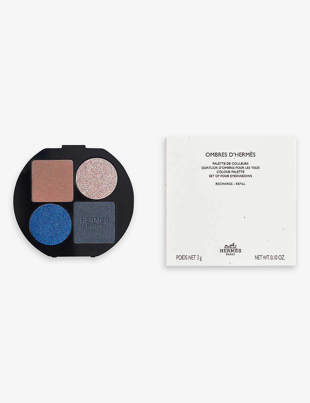 Hermes Ombres D'hermès Eyeshadow Palette Refill 3g In 04 Ombres Marines