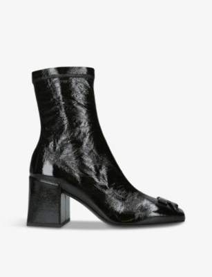 Courrèges Courreges Woman Ankle Boots Black Size 11 Polyurethane In Black