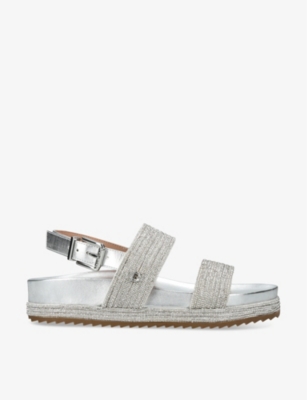 CARVELA: Gala crystal-embellished woven sandals