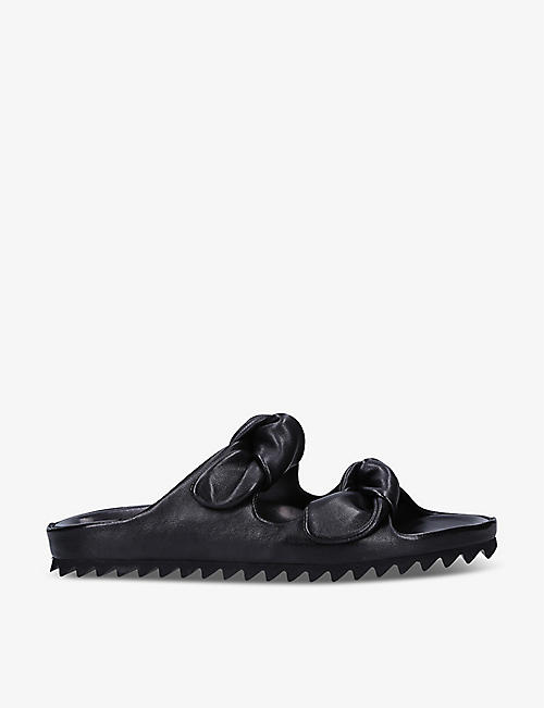 OFFICINE CREATIVE: Pelagie two-strap leather sandals