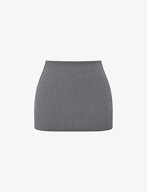 HOUSE OF CB: Jessamine A-line stretch-woven mini skirt