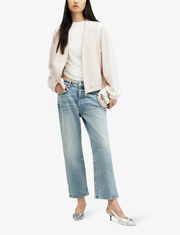 Helton relaxed-fit leather bomber jacket