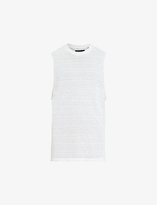 ALLSAINTS: Drax sleeveless organic-cotton vest top