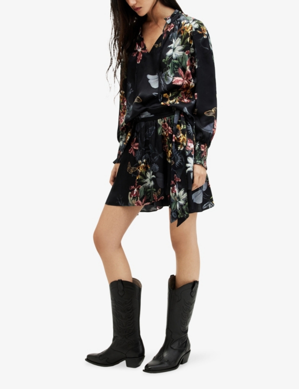 Maria sanibel-print woven mini skirt