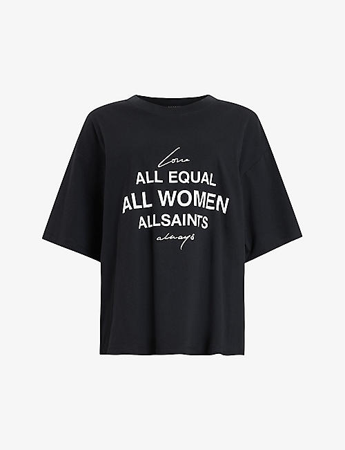 ALLSAINTS: International Women's Day Carlie organic-cotton T-shirt