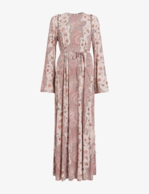 Susannah paisley-print stretch-woven maxi dress
