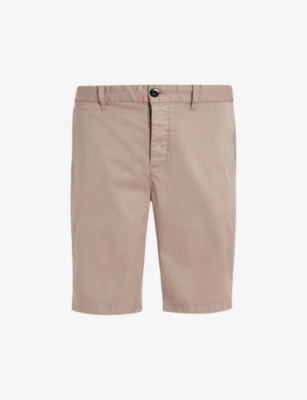 ALLSAINTS: Troy elasticated-waist slim-fit stretch organic-cotton shorts