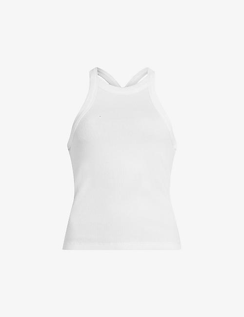 ALLSAINTS: Sofia round-neck stretch-cotton tank top