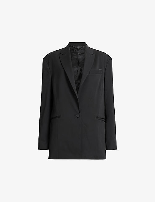 ALLSAINTS: Nellie relaxed-fit stretch-woven blazer