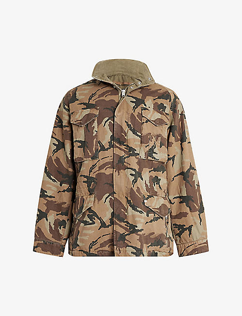 ALLSAINTS: Remo camouflage-print organic-cotton jacket