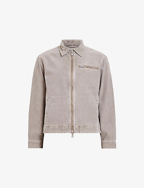 ALLSAINTS: Kippax zip-pocket cotton-corduroy jacket
