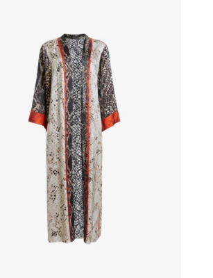 ALLSAINTS: Casa Waimea Graphic-Print  Woven Kimono