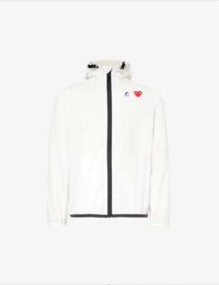 COMME DES GARCONS PLAY: Comme des Garçons PLAY x K-Way hooded shell jacket