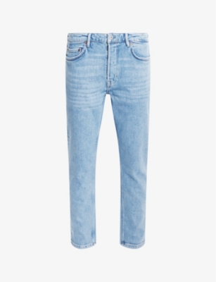 ALLSAINTS: Dean slim-fit cropped stretch-denim jeans