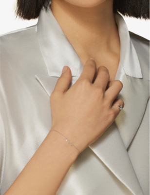 PERSEE PARIS: Danae 18ct white-gold and 0.25ct diamond bracelet