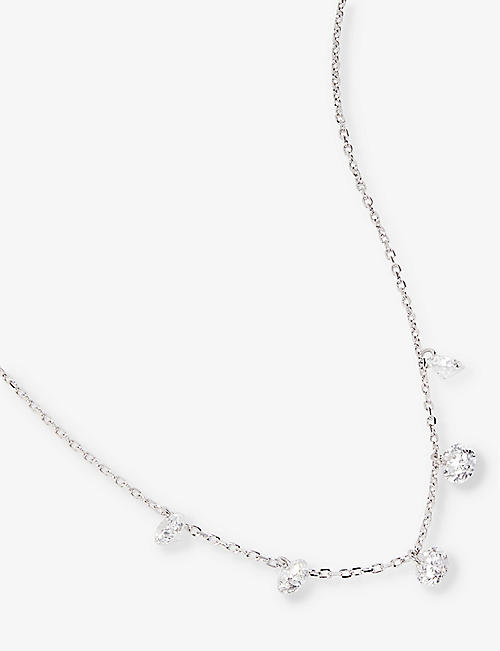 PERSEE PARIS: Danaé 18ct white-gold and 0.41ct diamond necklace