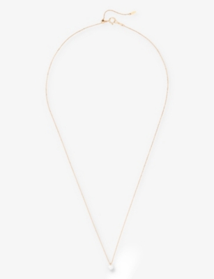 PERSEE PARIS: Danaé 18ct yellow-gold and 0.23ct diamond pendant necklace