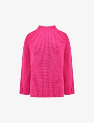 Pink Split Sleeve High Neck Jumper – Ro&Zo