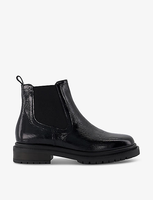 DUNE: Perceive cleated-sole leather Chelsea boots