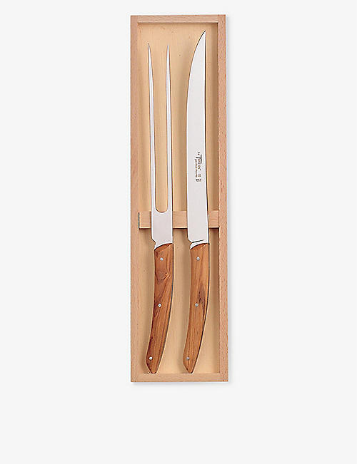 CLAUDE DOZORME: La Thiers stainless-steel carving knife set