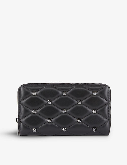 THE KOOPLES: Studded quilted leather wallet
