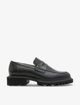 ALLSAINTS: Lola chunky-sole leather loafers