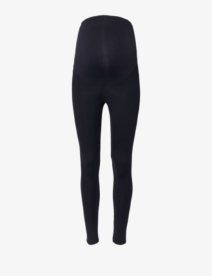 COMMANDO: High-rise waist-panel stretch-woven leggings