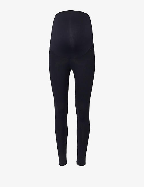 COMMANDO: High-rise waist-panel stretch-woven leggings