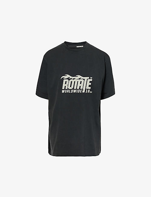 ROTATE SUNDAY: Enzyme graphic-print organic cotton-jersey T-shirt