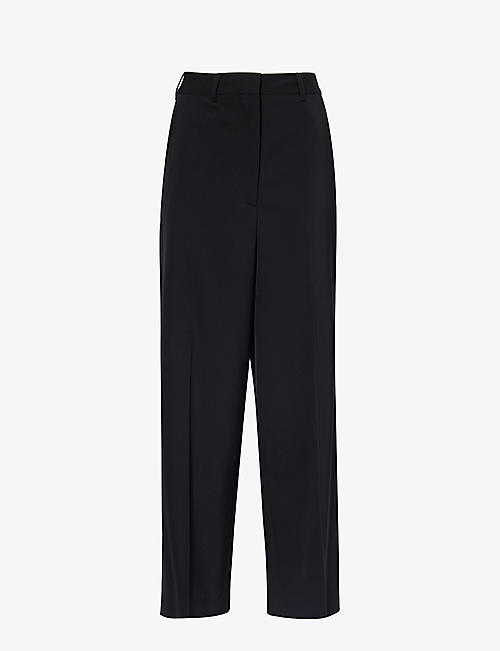 STELLA MCCARTNEY: Straight-leg mid-rise stretch-wool trousers