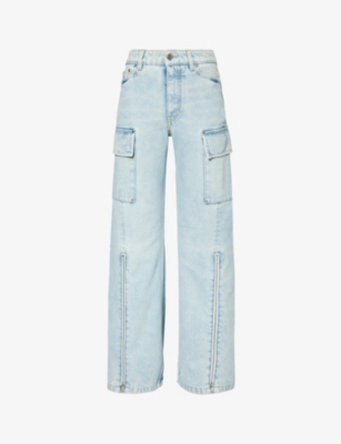 Stella Mccartney Cargo Jeans In Blue