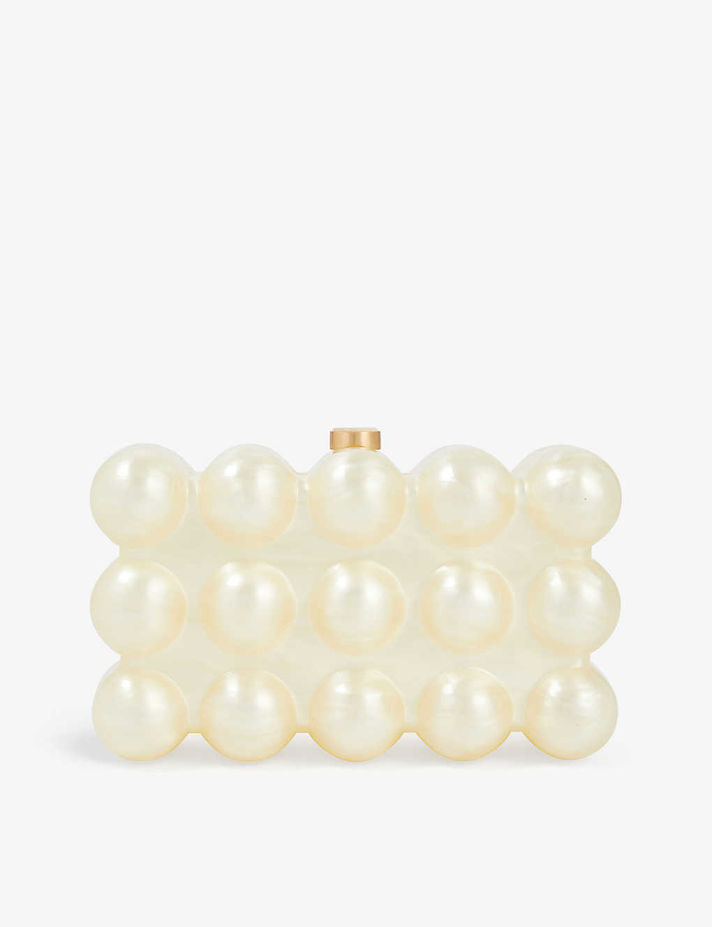 Shop Cult Gaia Womens Ivory Bubble Acrylic Clutch Bag