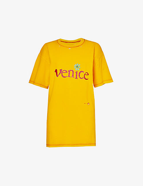 ERL: Venice graphic-print crewneck cotton-jersey T-shirt