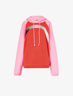 Erl Unisex Raimbow Hoodi Knit In Pink