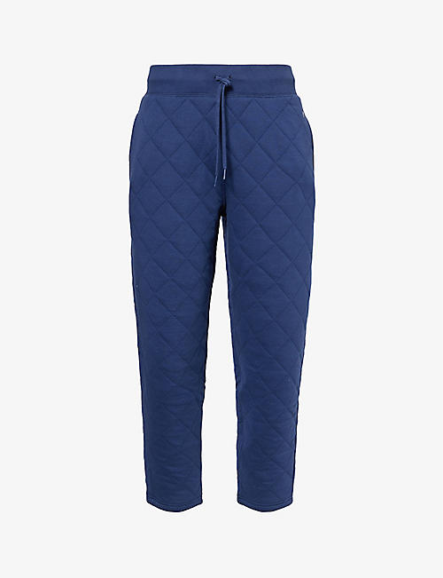 POLO RALPH LAUREN: Brand-embroidered elasticated-waist  cotton-blend jogging bottoms