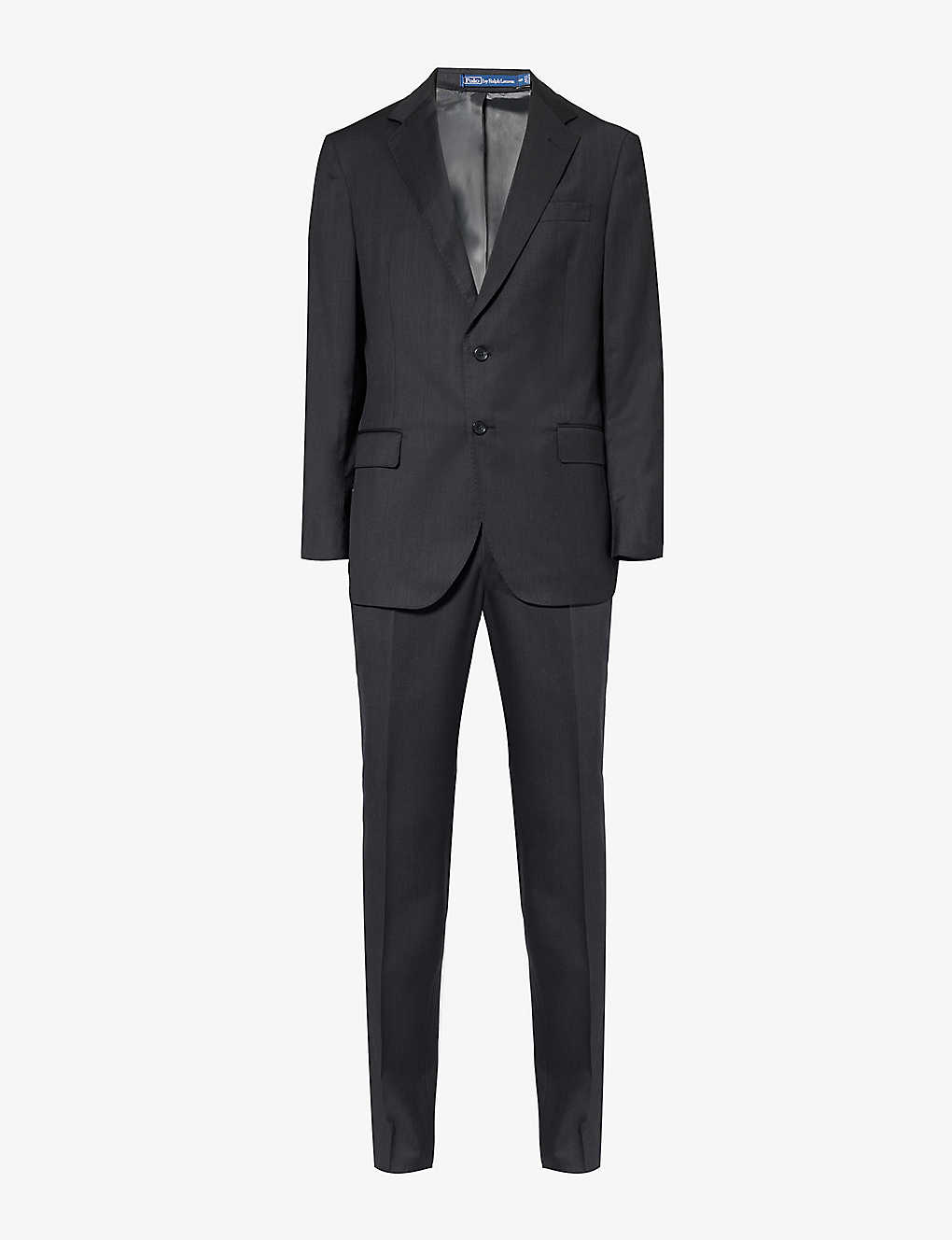 Polo Ralph Lauren Single-breasted Notched-lapel Wool Blazer In Charcoal