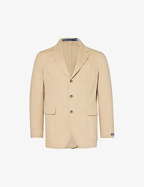 POLO RALPH LAUREN: Single-breasted notched-lapel stretch-cotton blazer