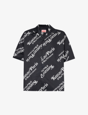 KENZO: KENZO x VERDY graphic-print boxy-fit cotton shirt