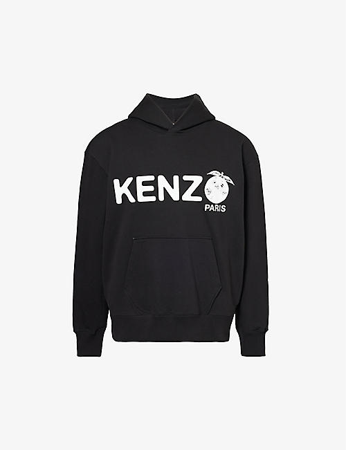 KENZO: Fruit brand-typography cotton-jersey hoody