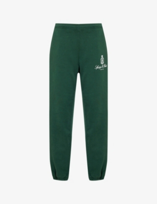 SPORTY AND RICH SPORTY & RICH WOMEN'S FOREST VENDOME BRAND-PRINT COTTON-JERSEY JOGGING BOTTOMS