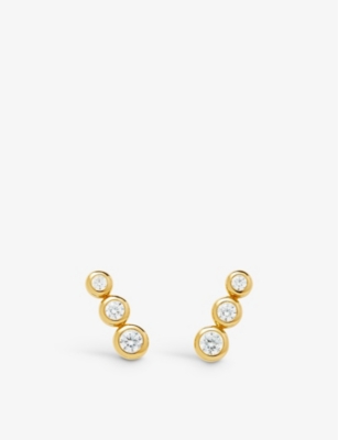 Missoma Womens Gold Articulated 18ct Yellow Gold-plated Vermeil Recycled Sterling-silver And Zirconi
