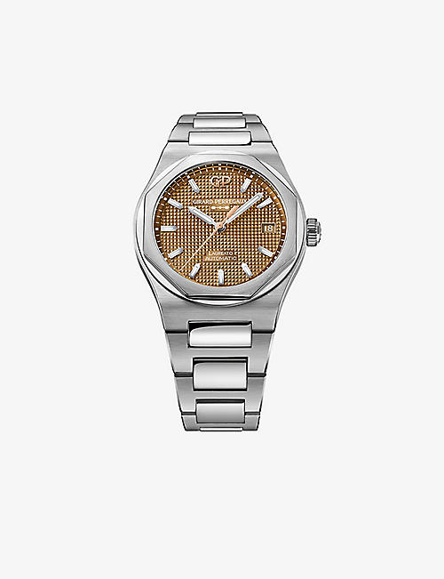 GIRARD-PERREGAUX: 81005-11-3154-1CM Laureato stainless-steel automatic watch