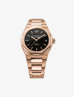 GIRARD-PERREGAUX: 81010-52-3118-1CM Laureato 18ct rose-gold automatic watch