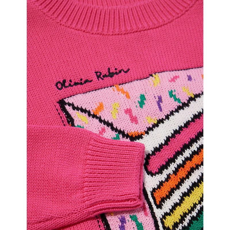 Shop Olivia Rubin Cupcake Cotton-knit Jumper 2-13 Years In Pink