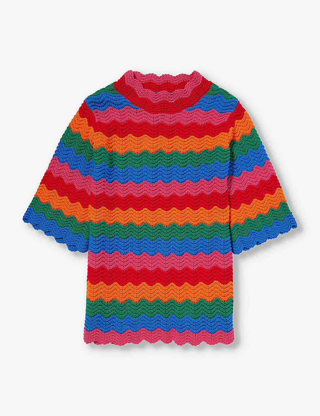 Olivia Rubin Girls Wiggle Stripe Kids Rainbow Striped Cotton Dress 4-13 Years