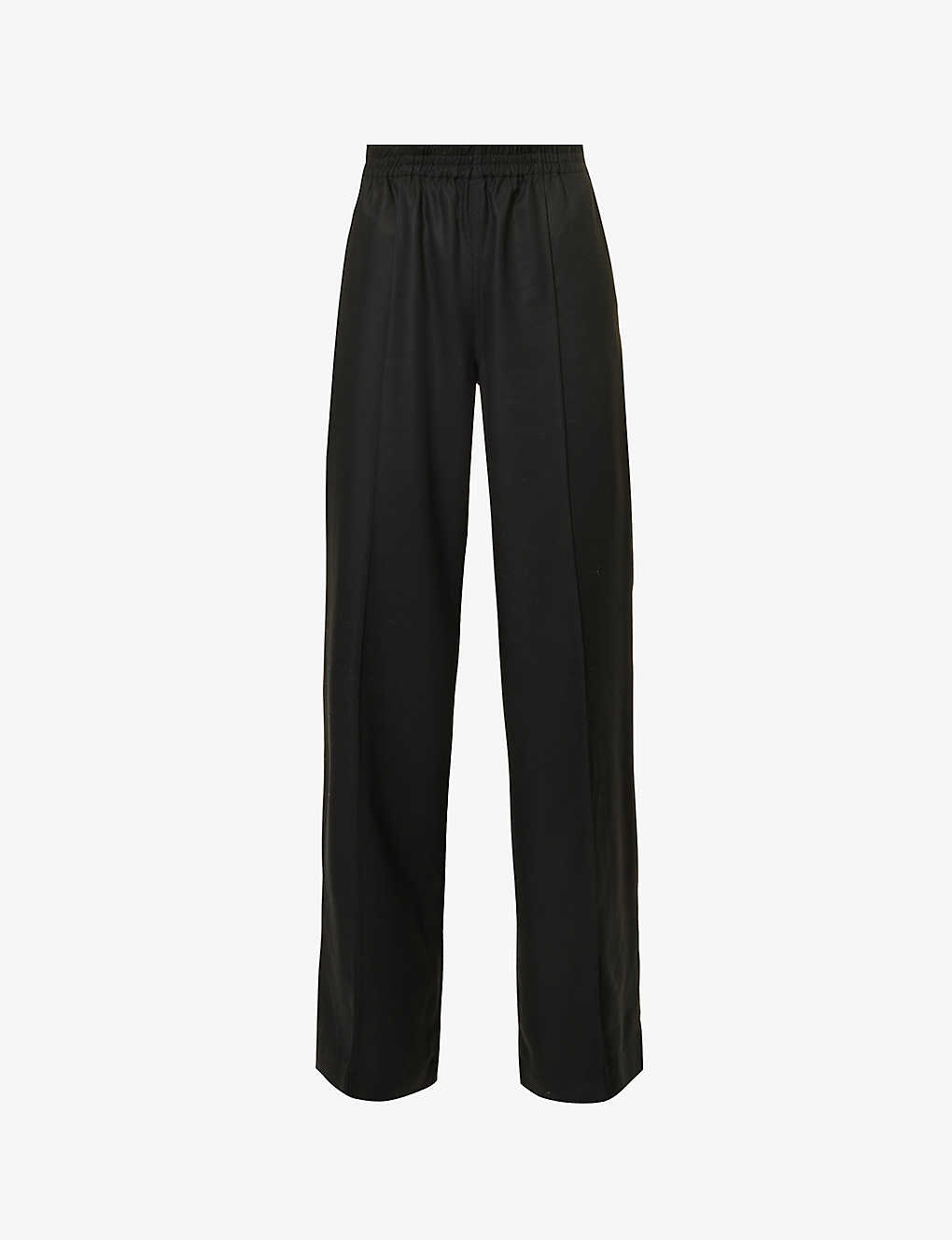 Paige Womens Before Dawn Harper Paperbag-waist Wide-leg Mid-rise Woven Trousers